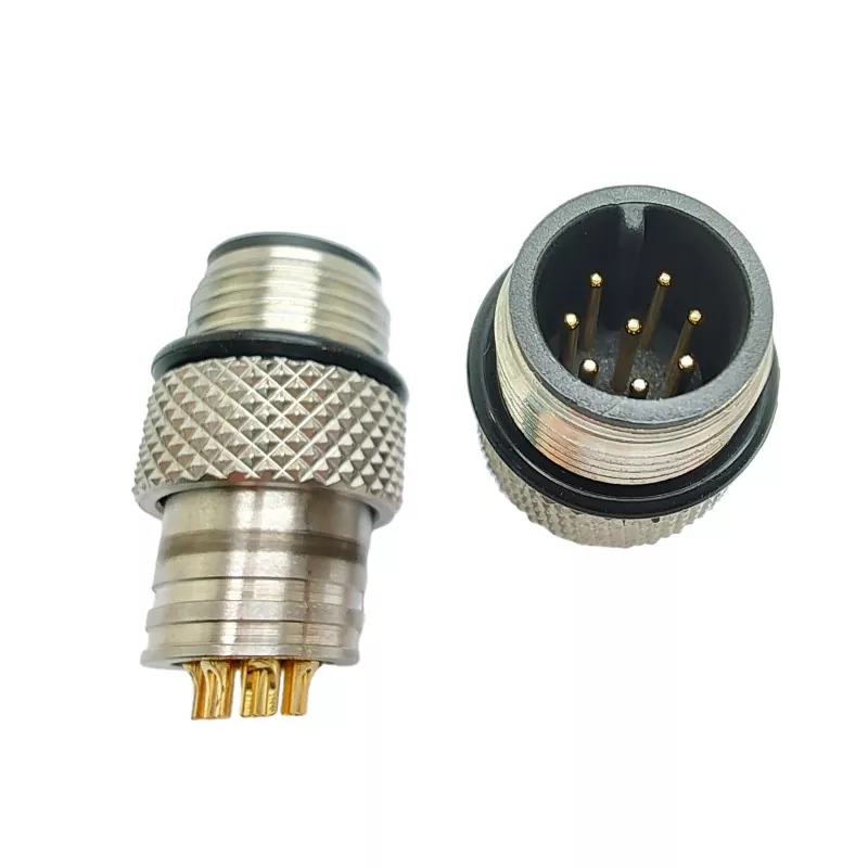 Conector circular M12 de 8 pinos